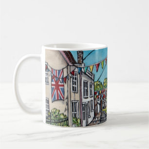 British Bunting Original Acrylic Painting Coffee Mug
