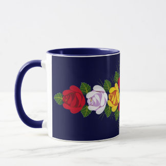 British canal roses mug