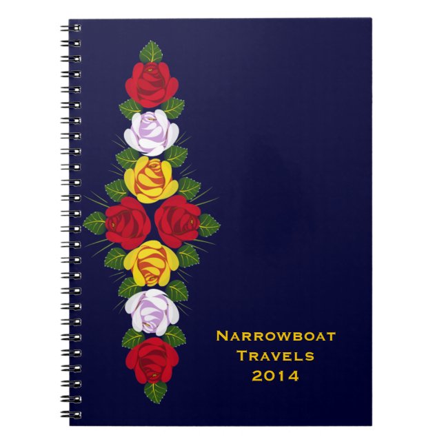British canal roses notebook (Front)