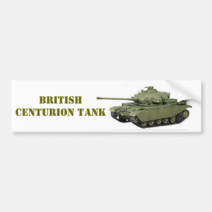BRITISH CENTURION TANK BUMPER STICKER