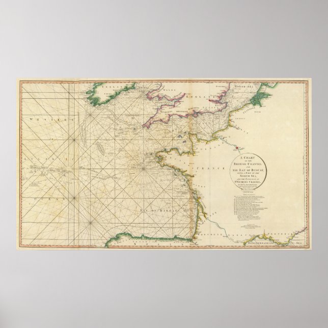 British Channel, Bay of Biscay Poster (Front)