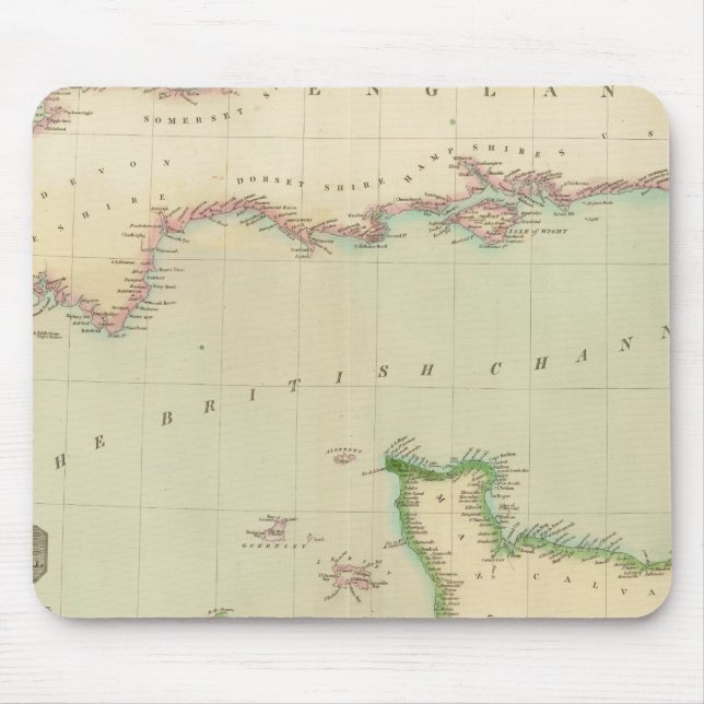 British Channel Mouse Mat (Front)