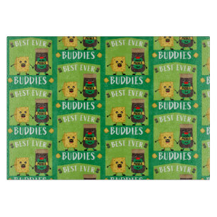 British Cheddar Cheese And Pickle lovers Cutting Board