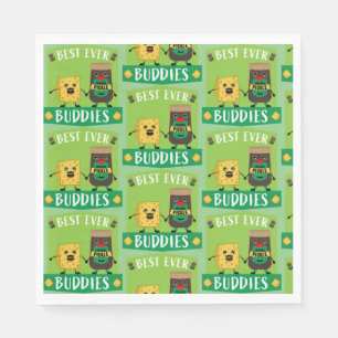 British Cheddar Cheese And Pickle lovers Napkin