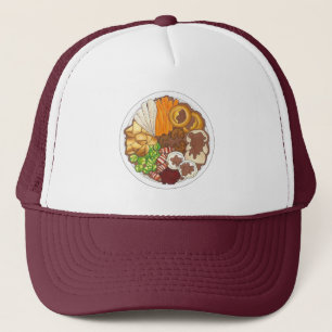 British Christmas Dinner Turkey Festive Party Trucker Hat