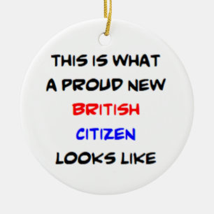 british citizen, proud new ceramic tree decoration