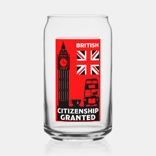 British Citizenship Gifts Can Glass