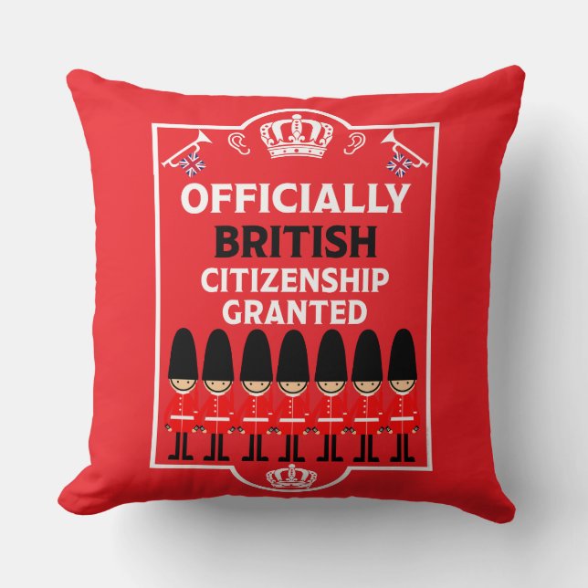 British Citizenship Gifts Cushion (Front)
