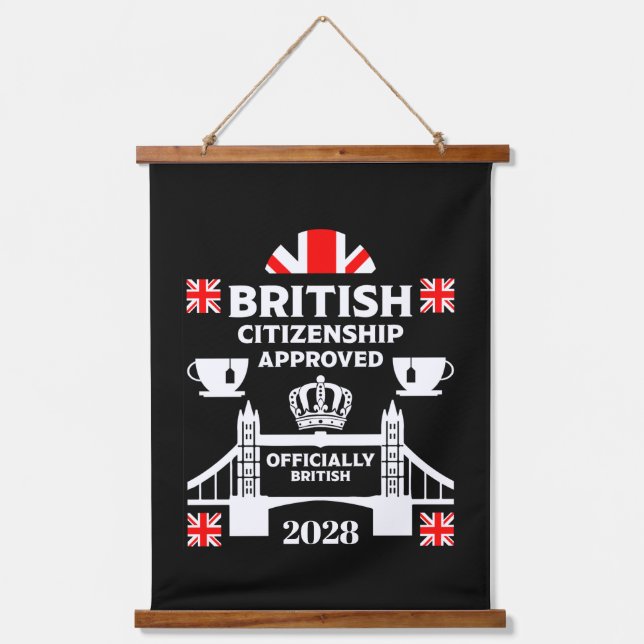 British Citizenship Gifts Hanging Tapestry (Front)