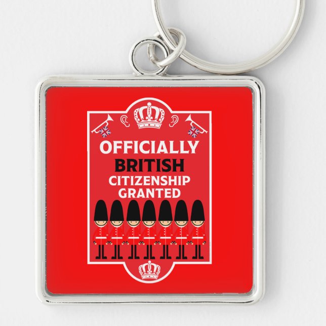 British Citizenship Gifts Key Ring (Front)