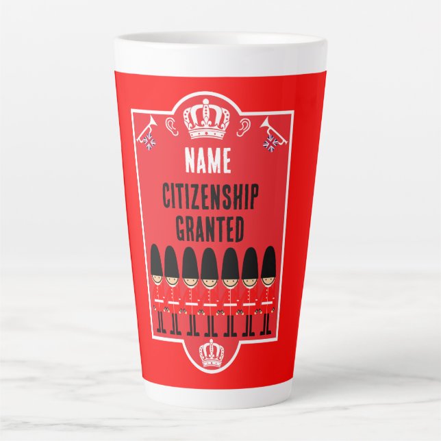 British Citizenship Gifts Latte Mug (Front)