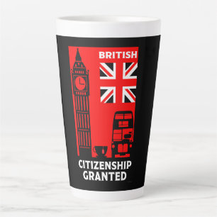 British Citizenship Gifts Latte Mug