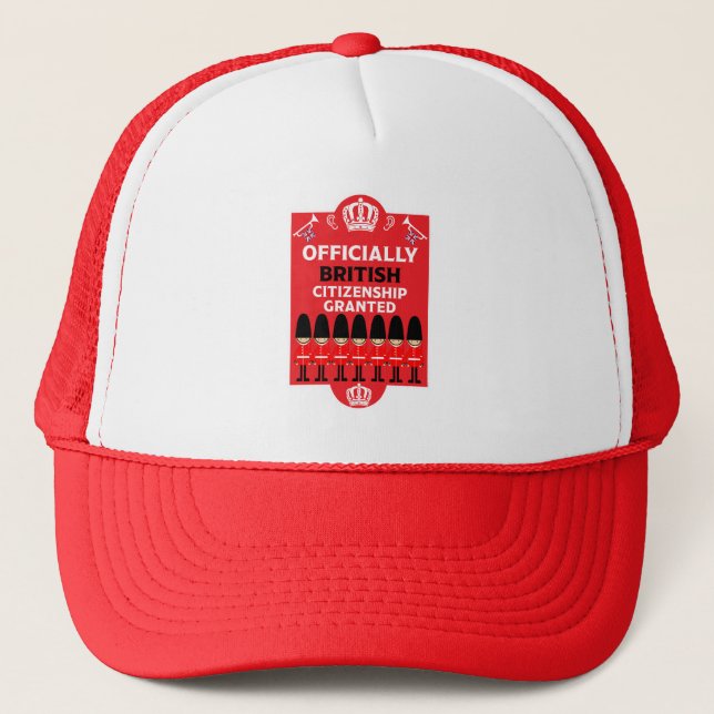 British Citizenship Gifts Trucker Hat (Front)