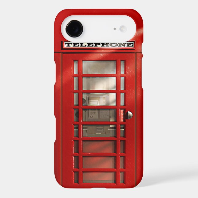 British City of London Red Phone Booth iPhone 8 Case-Mate iPhone Case (Back)