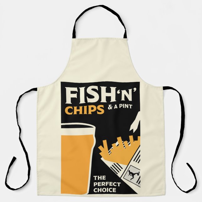British Classic Fish And Chips       Apron (Front)