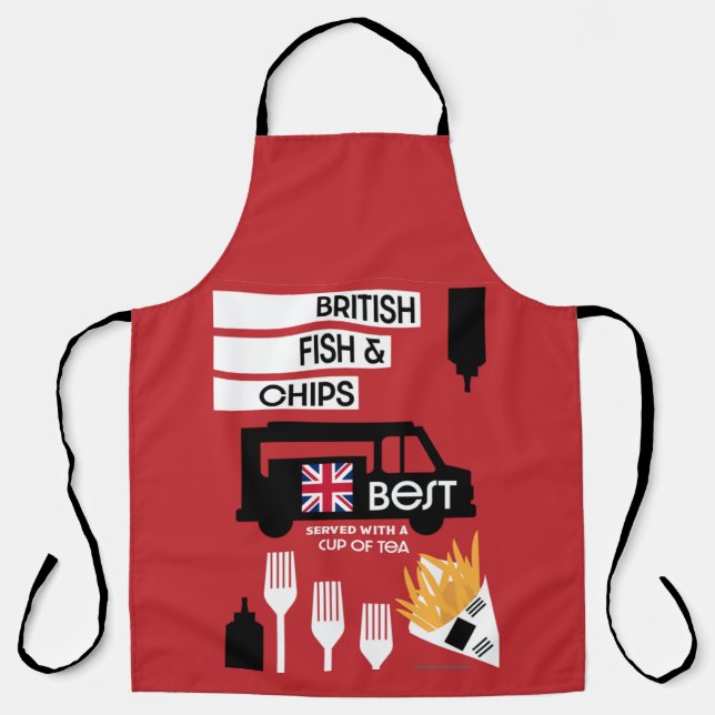 British Classic Fish And Chips      Apron (Front)