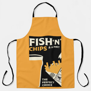 British Classic Fish And Chips Apron