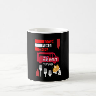 British Classic Fish And Chips    Coffee Mug