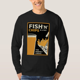 British Classic Fish And Chips T-Shirt