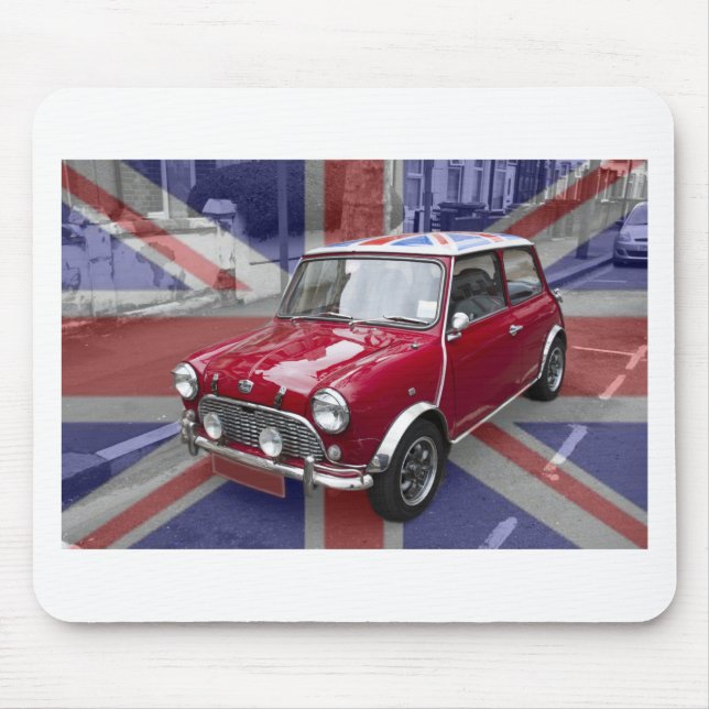 British Classic Mini car Mouse Mat (Front)