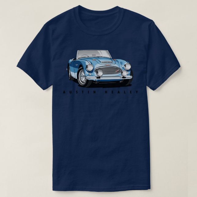 British Classic Sports Car  Austin Healey Long Sle T-Shirt (Design Front)