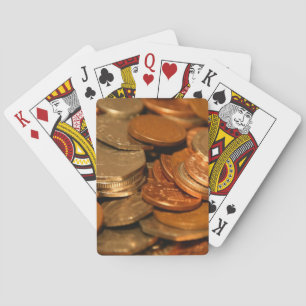 British Coin Money Playing Cards