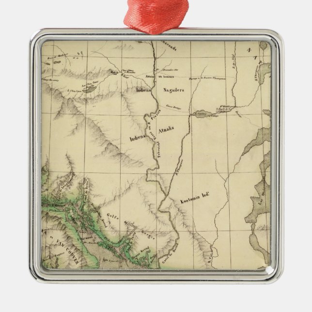 British Columbia, Alberta 31 Metal Tree Decoration (Front)