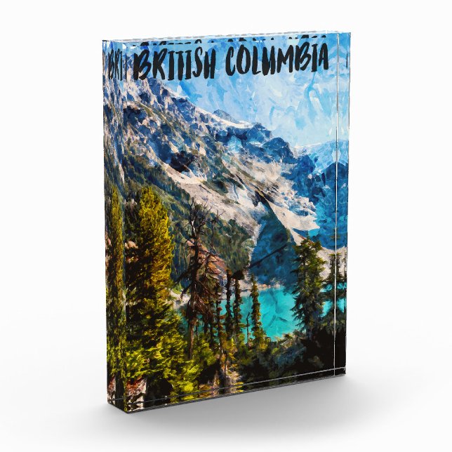 British Columbia Canada Mountain View Photo Block (Left)