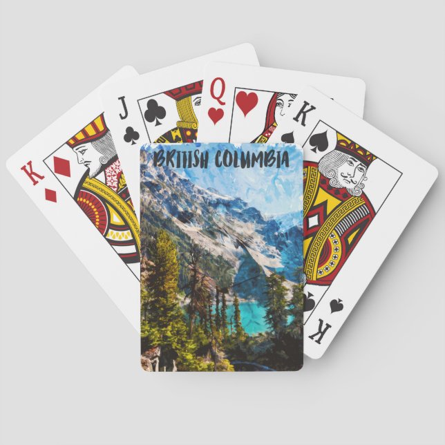 British Columbia Canada Mountain View Playing Cards (Back)