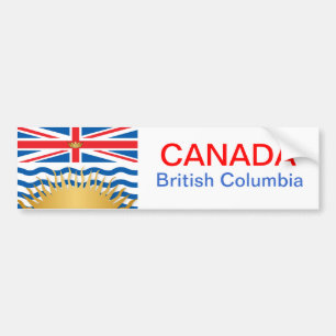 British Columbia flag Bumper Sticker