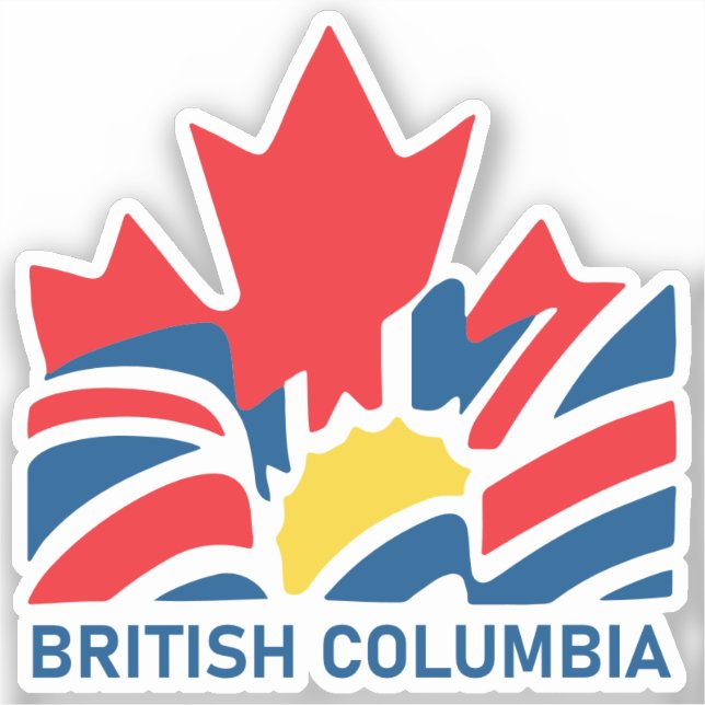 British Columbia Flag Canada Vintage Souvenirs (Front)
