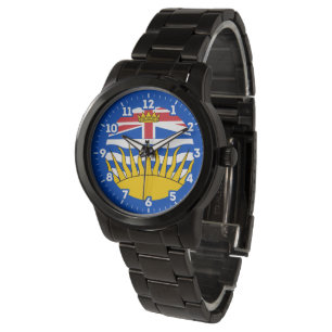 British Columbia Flag Graphic Dial Watch