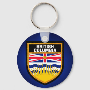 British Columbia Flag Key Ring