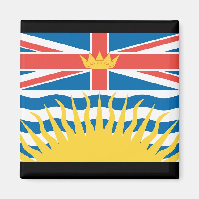 BRITISH COLUMBIA FLAG MAGNET (Front)