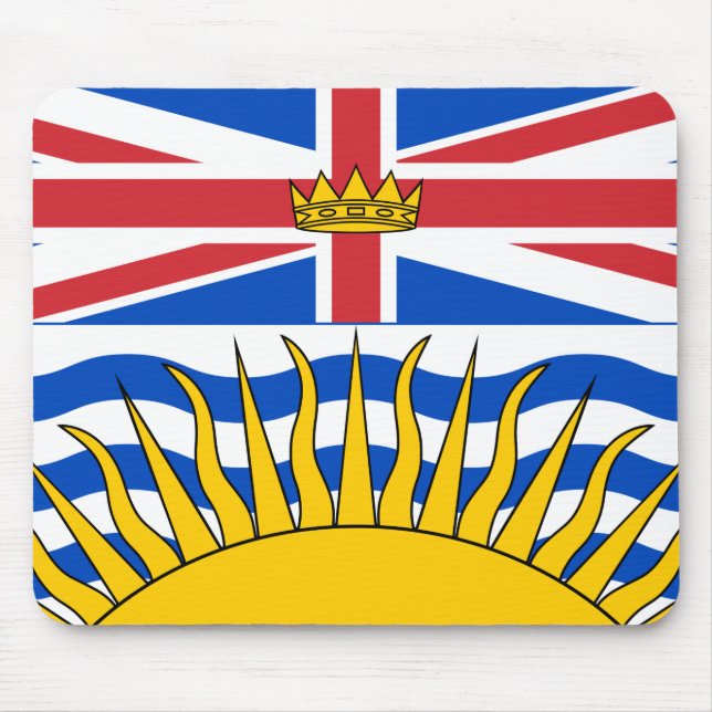 British Columbia Flag Mouse Mat (Front)
