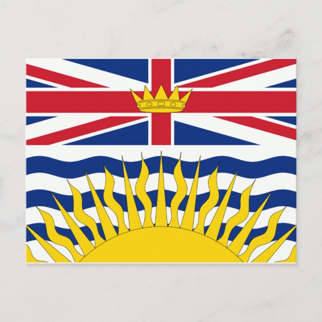 British Columbia Flag Postcard (Front)
