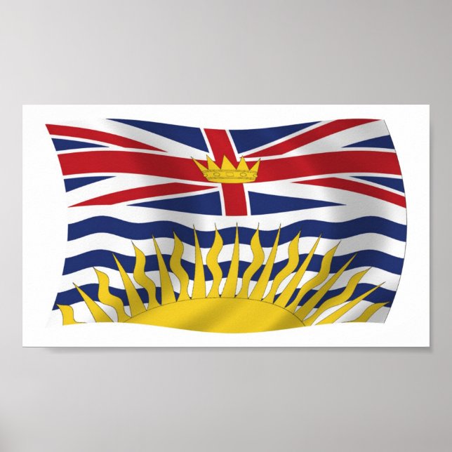 British Columbia Flag Poster Print (Front)