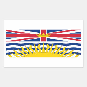 British Columbia Flag Rectangular Sticker