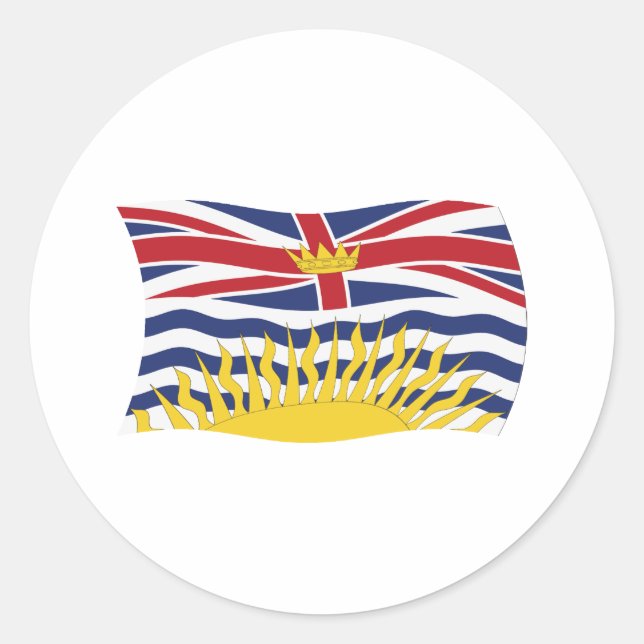 British Columbia Flag Sticker (Front)
