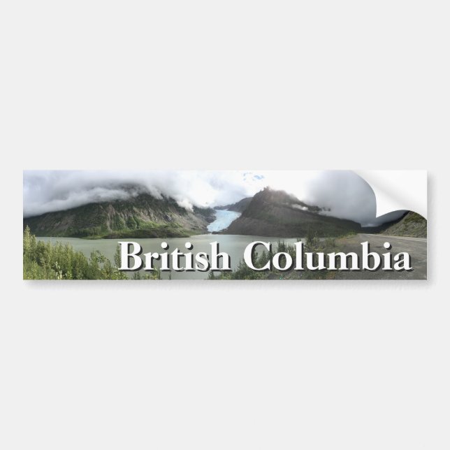 British Columbia Glaciers Bumper Sticker (Front)