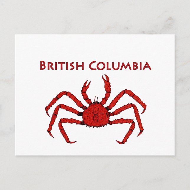 British Columbia King Crab Postcard (Front)