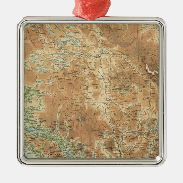 British Columbia Metal Tree Decoration (Front)