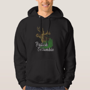 British Columbia Moose Nature Canada Whistler Cana Hoodie