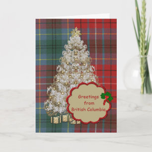 British Columbia Original Provincial Tartan Holiday Card