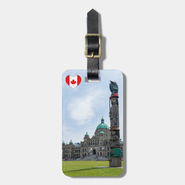 British Columbia Parliament - Victoria, Canada Luggage Tag (Front Vertical)