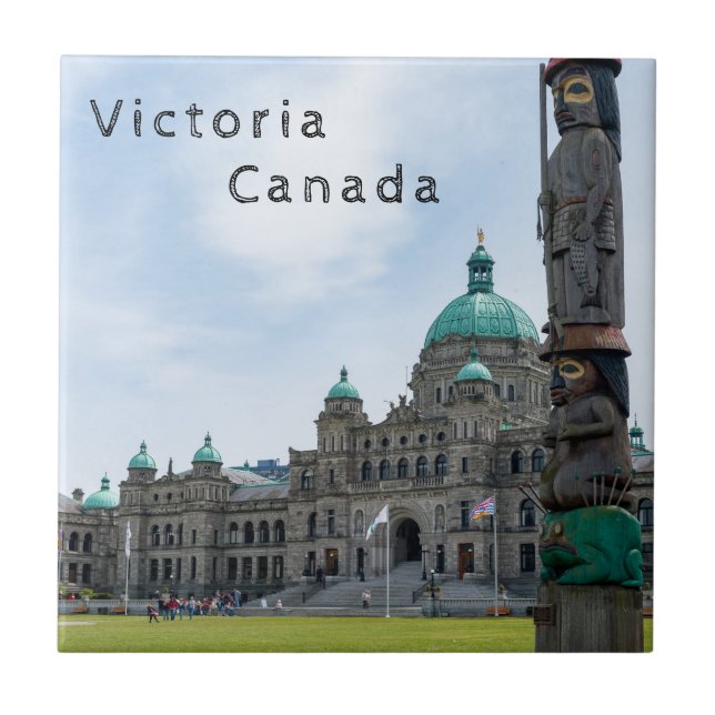 British Columbia Parliament - Victoria, Canada Tile (Front)