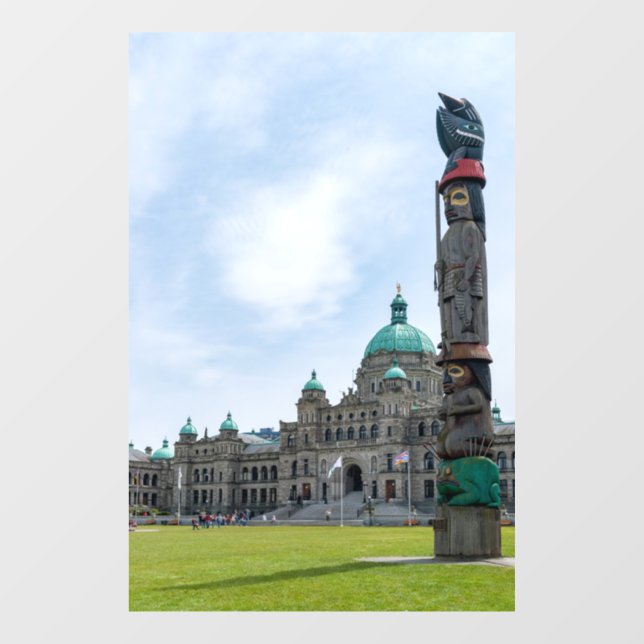 British Columbia Parliament - Victoria, Canada Window Cling (Sheet)