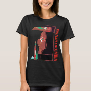 British Columbia Totem Pole Red Travel T-Shirt