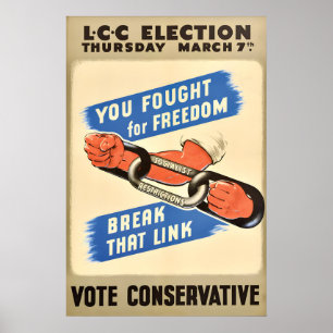 British Conservative Party Poster Socialist