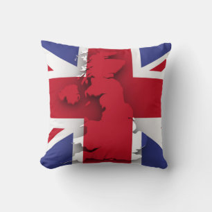 British country flag cushion